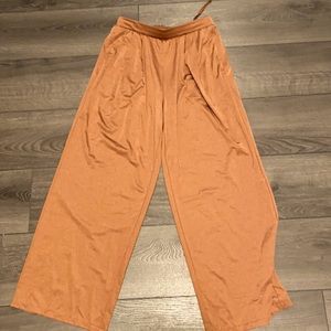 Satin jersey pants